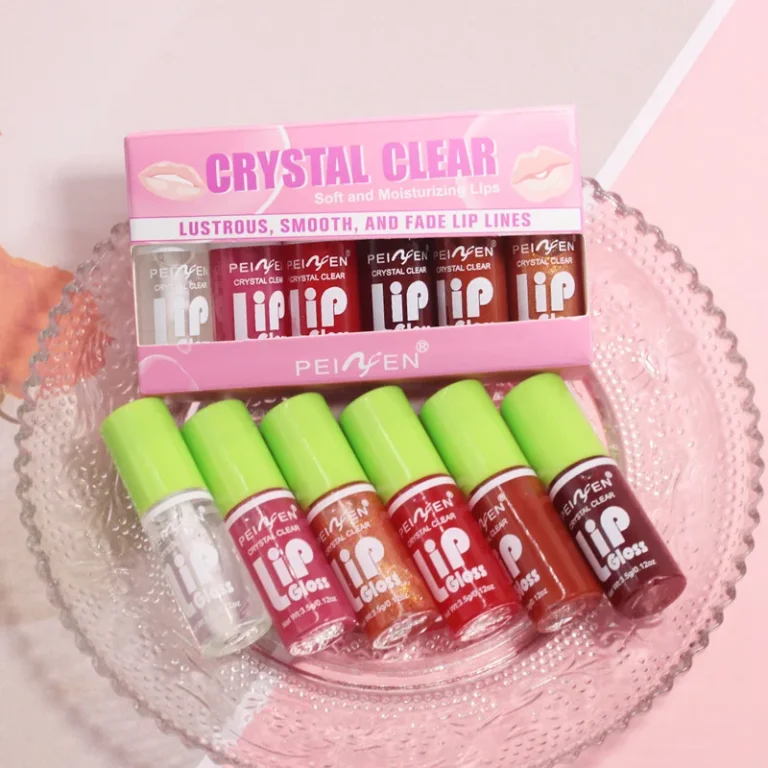 Set de 6 Brillos Labiales Hidratantes con Efecto Gloss y Shimmer